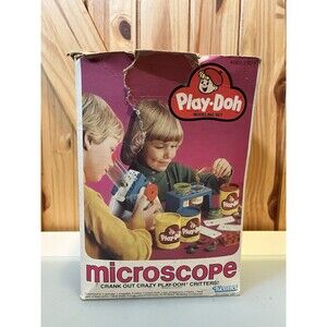 Vintage 1980 Play-Doh Microscope Critters Modeling Set Kenner in Original Box